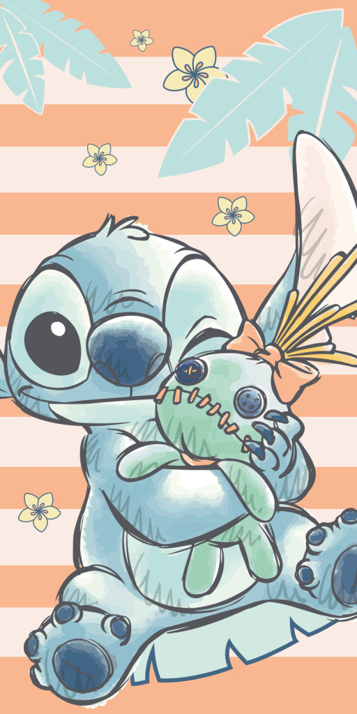 Disney Lilo und Stitch Tropical Hugs Badetuch, Strandtuch 70x140cm