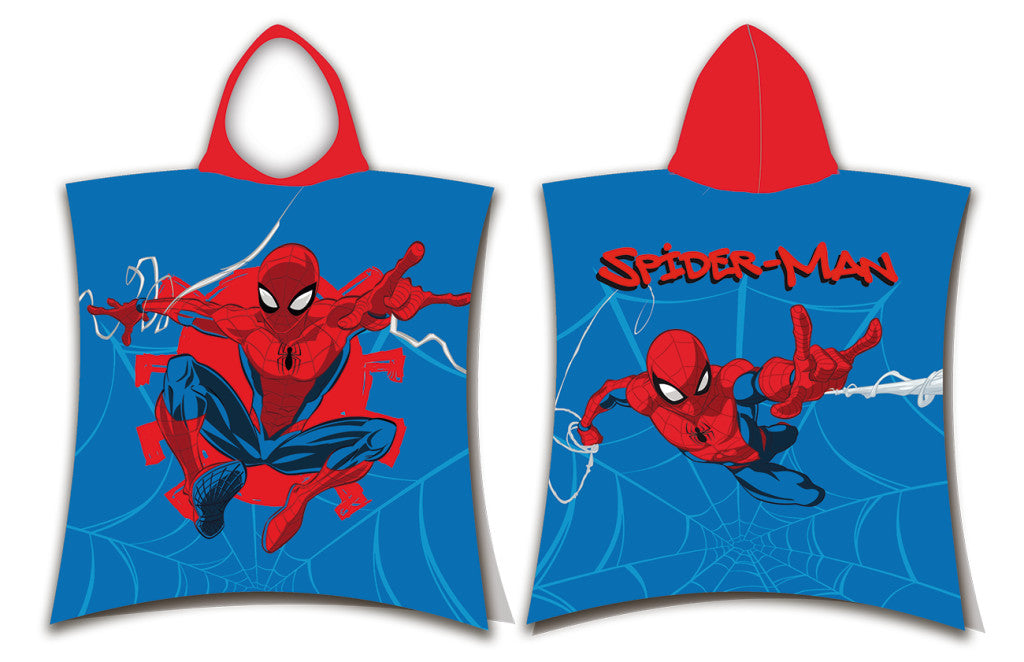 Spiderman Webshot Strandtuch Poncho 50x115cm