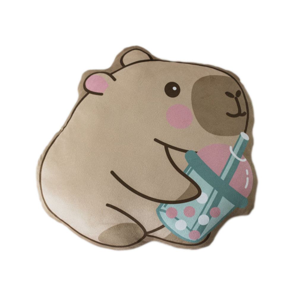 Capybara Drink Dekokissen 35x33 cm