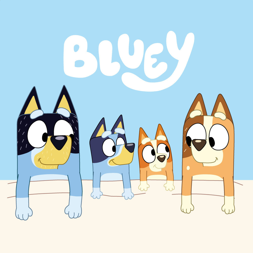Bluey Cozy Handtuch, Gesichtstuch, Handtuch 30x30 cm