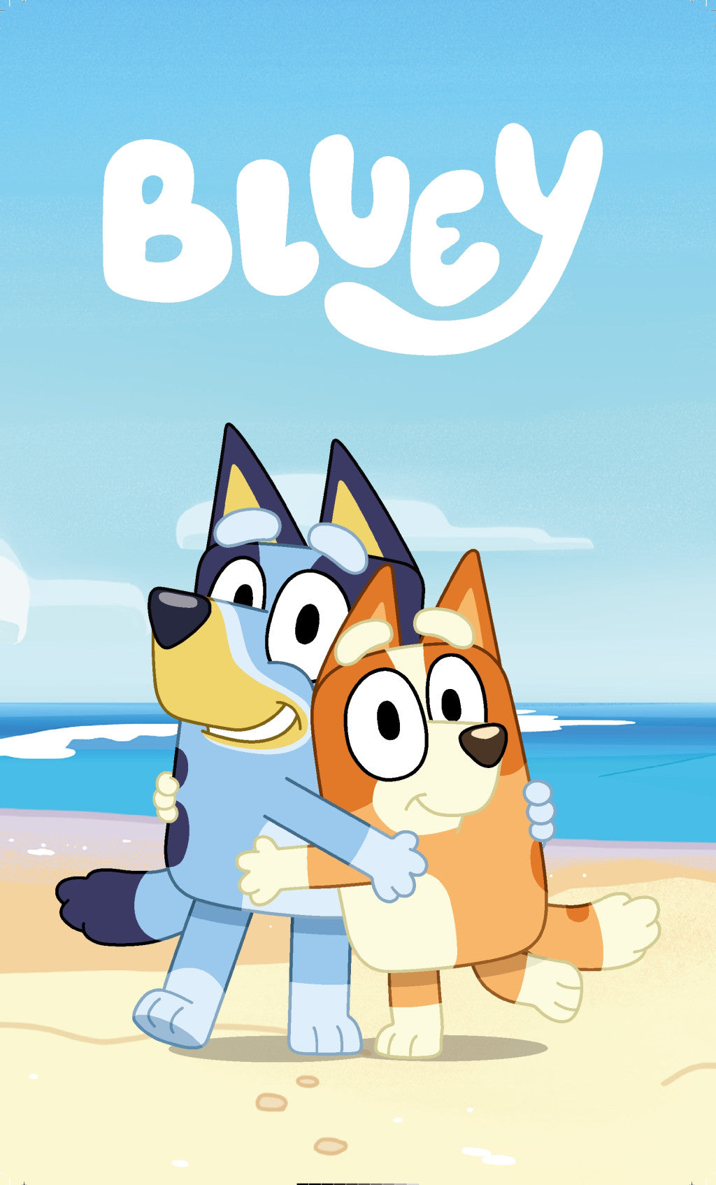 Bluey Cozy Handtuch, Gesichtstuch, Handtuch 30x50cm