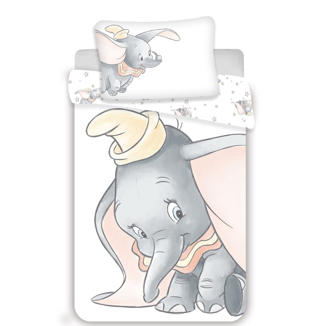 Disney Dumbo Grey Kinderbettwäsche 100×135cm, 40×60 cm