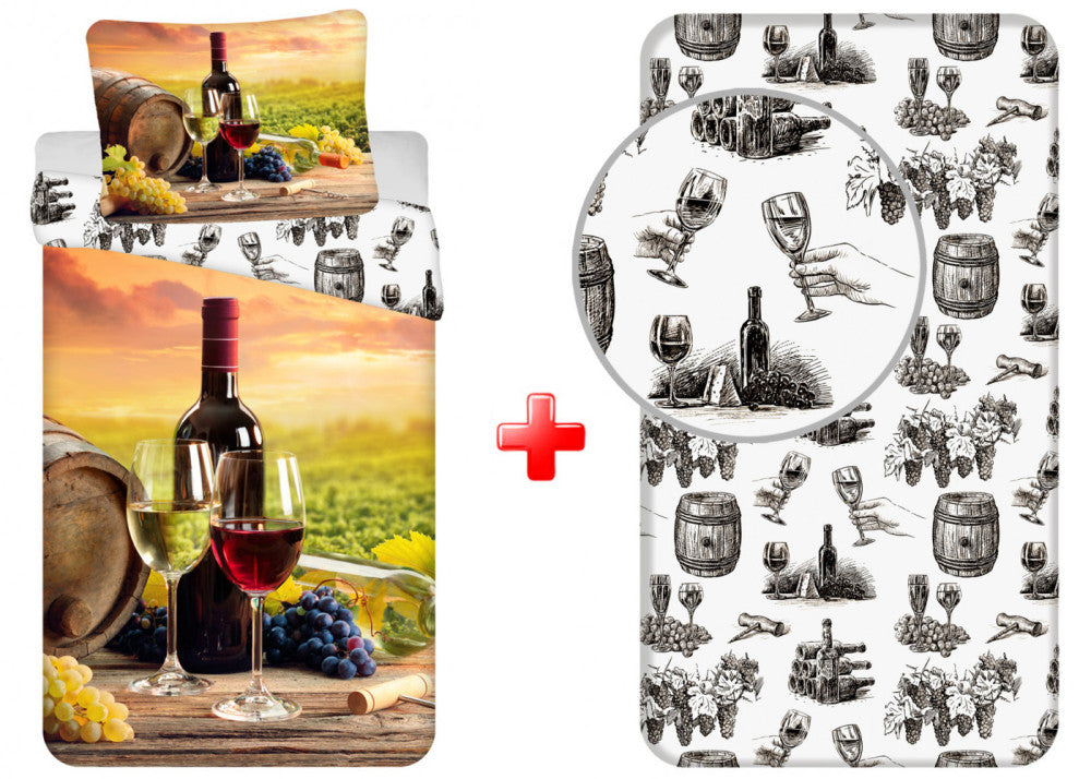 Haut Tasting Bettwäsche- und Spannbetttuch-Set