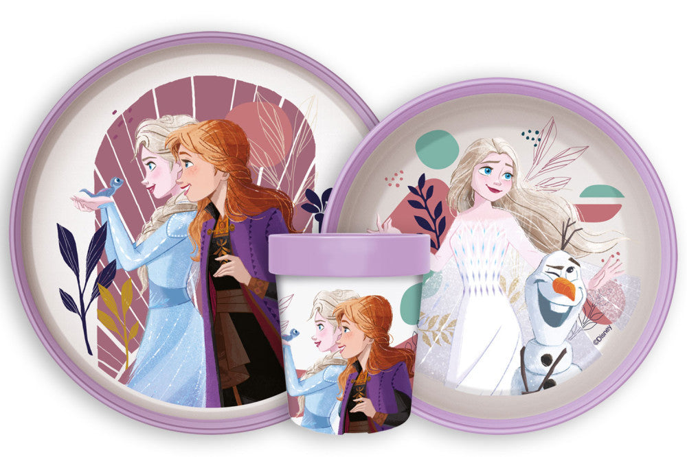 Disney Eiskönigin Journey rutschfestes Geschirrset, Mikrokunststoffset