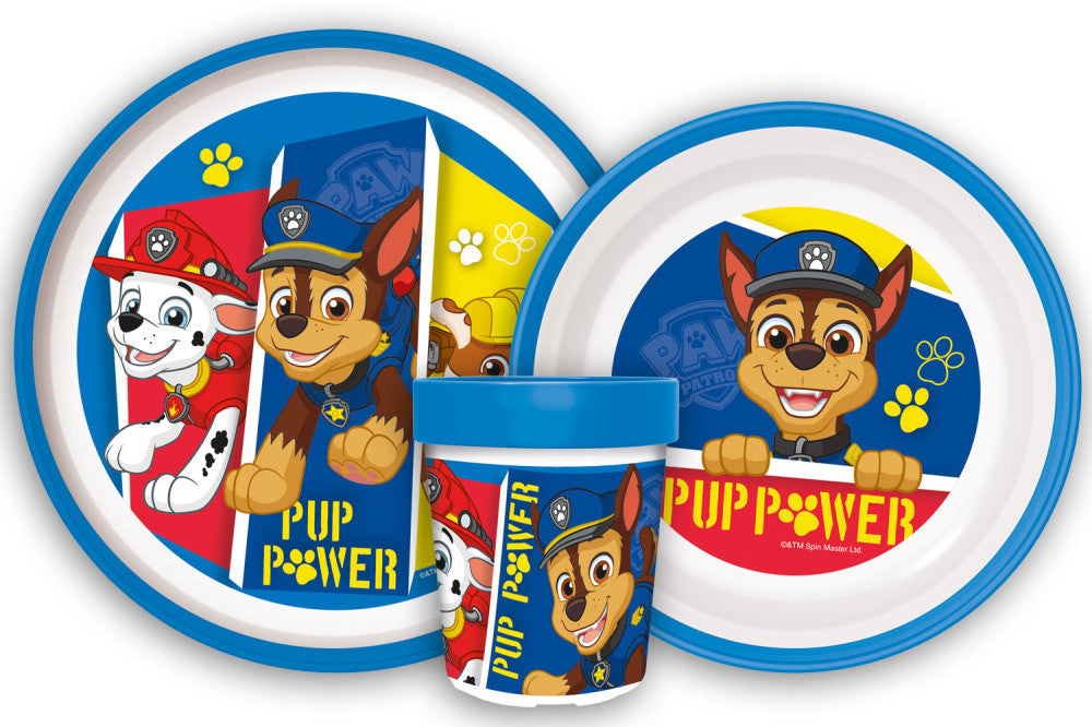 Paw Patrol Pup Power rutschfestes Geschirrset, Mikroplastik-Set