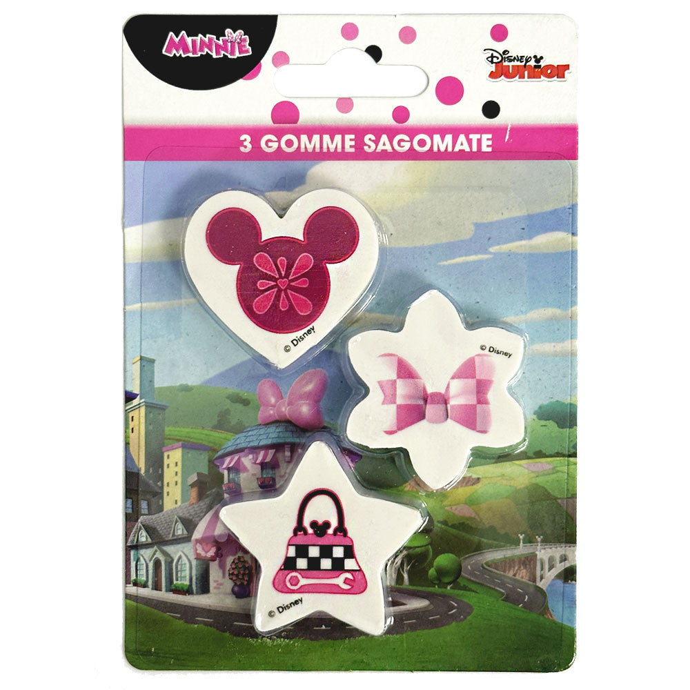 Disney Minnie Radiergummi-Set 3-teilig
