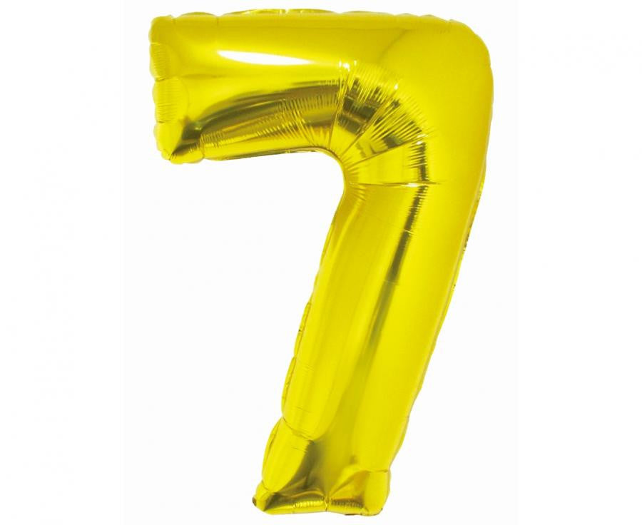 Nummer Gold Goldene Zahl 7 Folienballon 76 cm