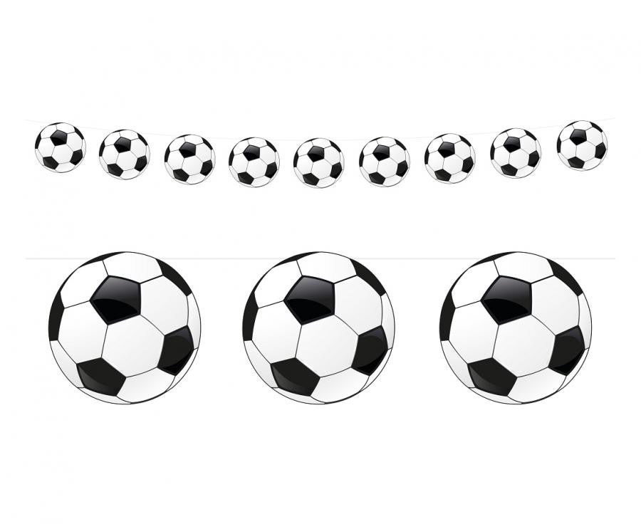 Fußball Football Papiergirlande 200 cm