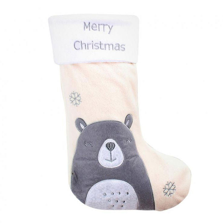 Weihnachten Bear i Kaminstrumpf, Stiefel 42 cm