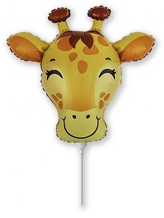 Giraffe Head Folienballon 36 cm (WP)
