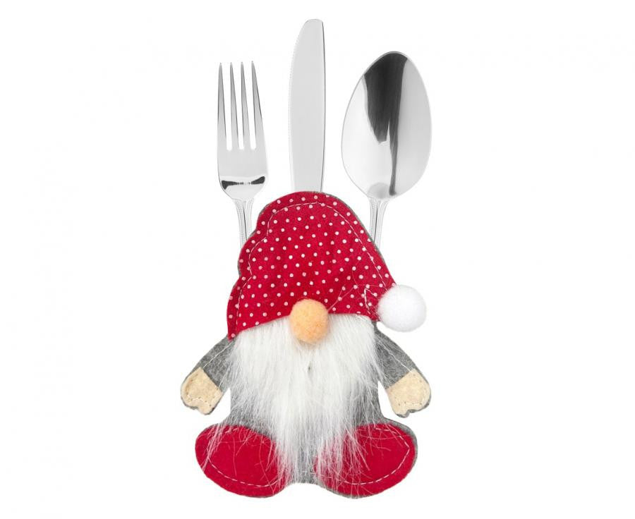 Weihnachten Gnome Wichtelbesteckhalter
