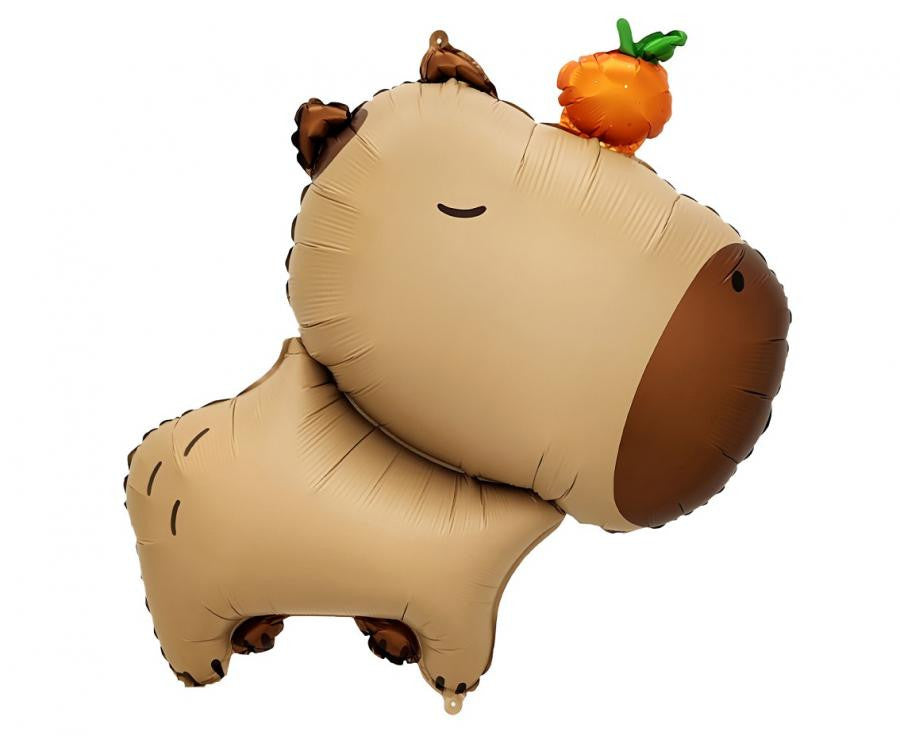 Capybara Orange Folienballon 64 cm