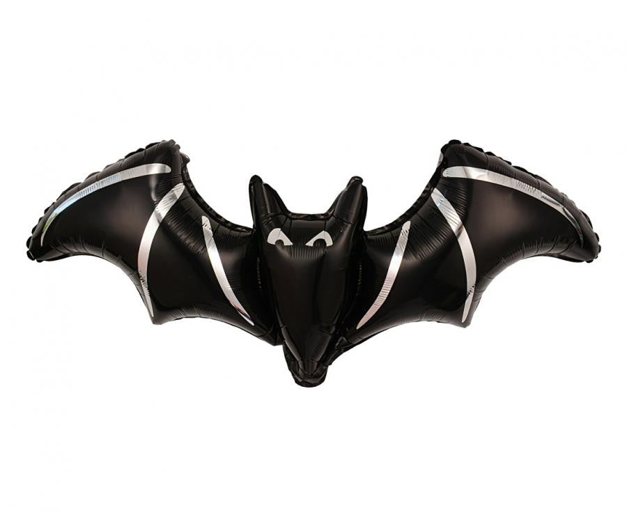 Halloween Silver Folie Ballon Fledermaus 98 cm