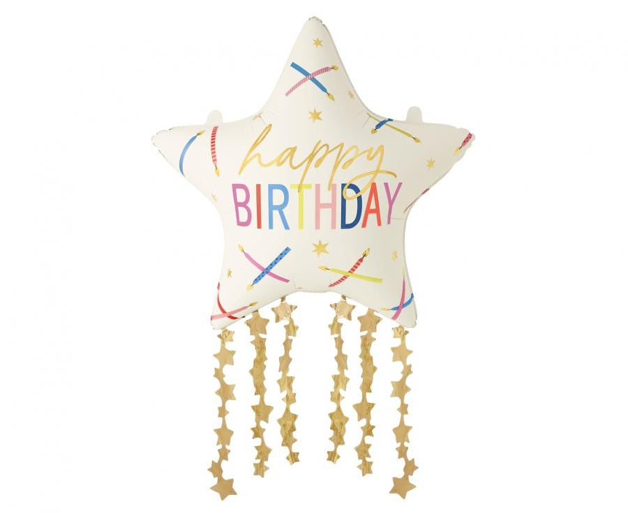 Geburtstag Star Happy Birthday Folienballon 85 cm
