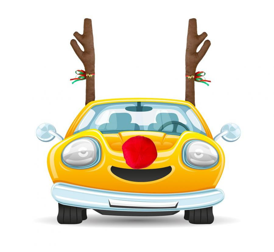 Weihnachten Brown Rentier Autodekoration
