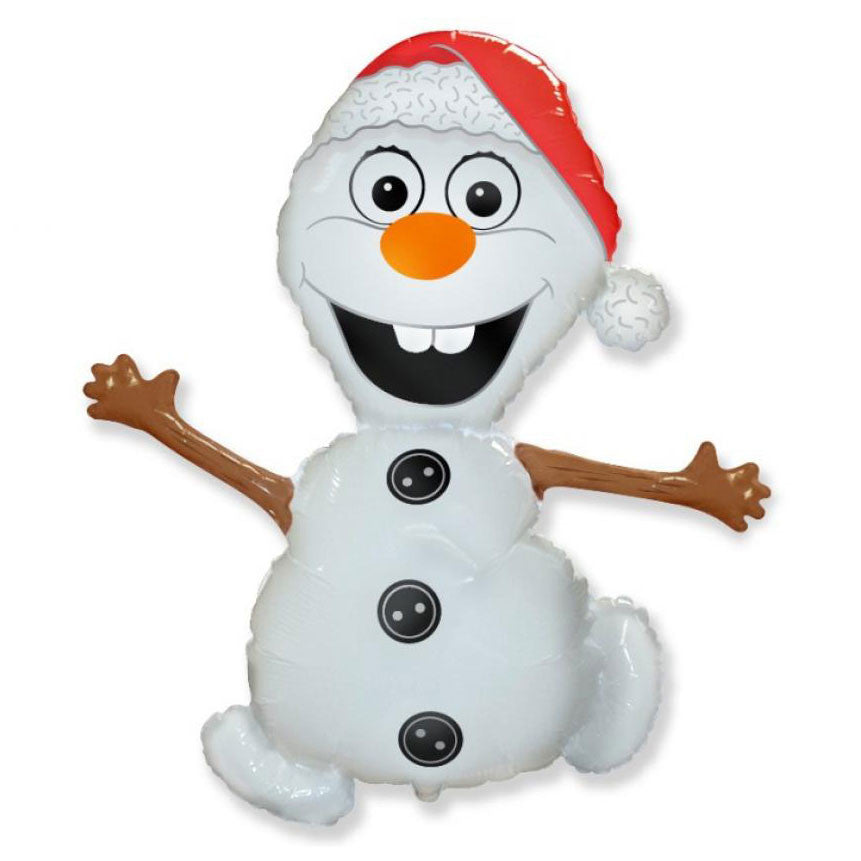 Weihnachten Bonnet Schneemann Folienballon 96 cm (WP)