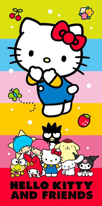 Hello Kitty Cute Friends Strandhandtuch 70x140 cm (Fast Dry)