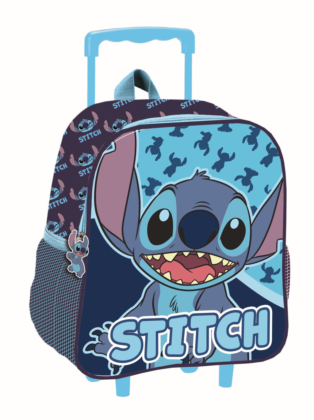 Disney Lilo und Stitch Abstract rollender Kindergarten 3D Rucksack, Tasche 32 cm