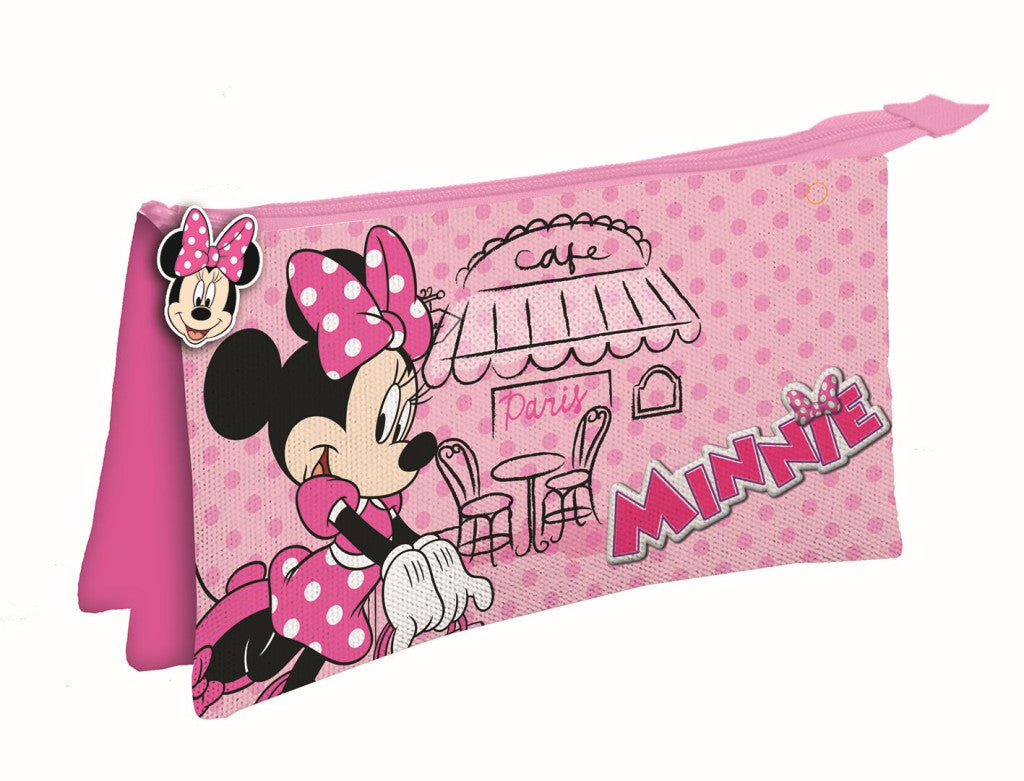 Disney Minnie Paris Federmäppchen mit 3 Fächern 22 cm
