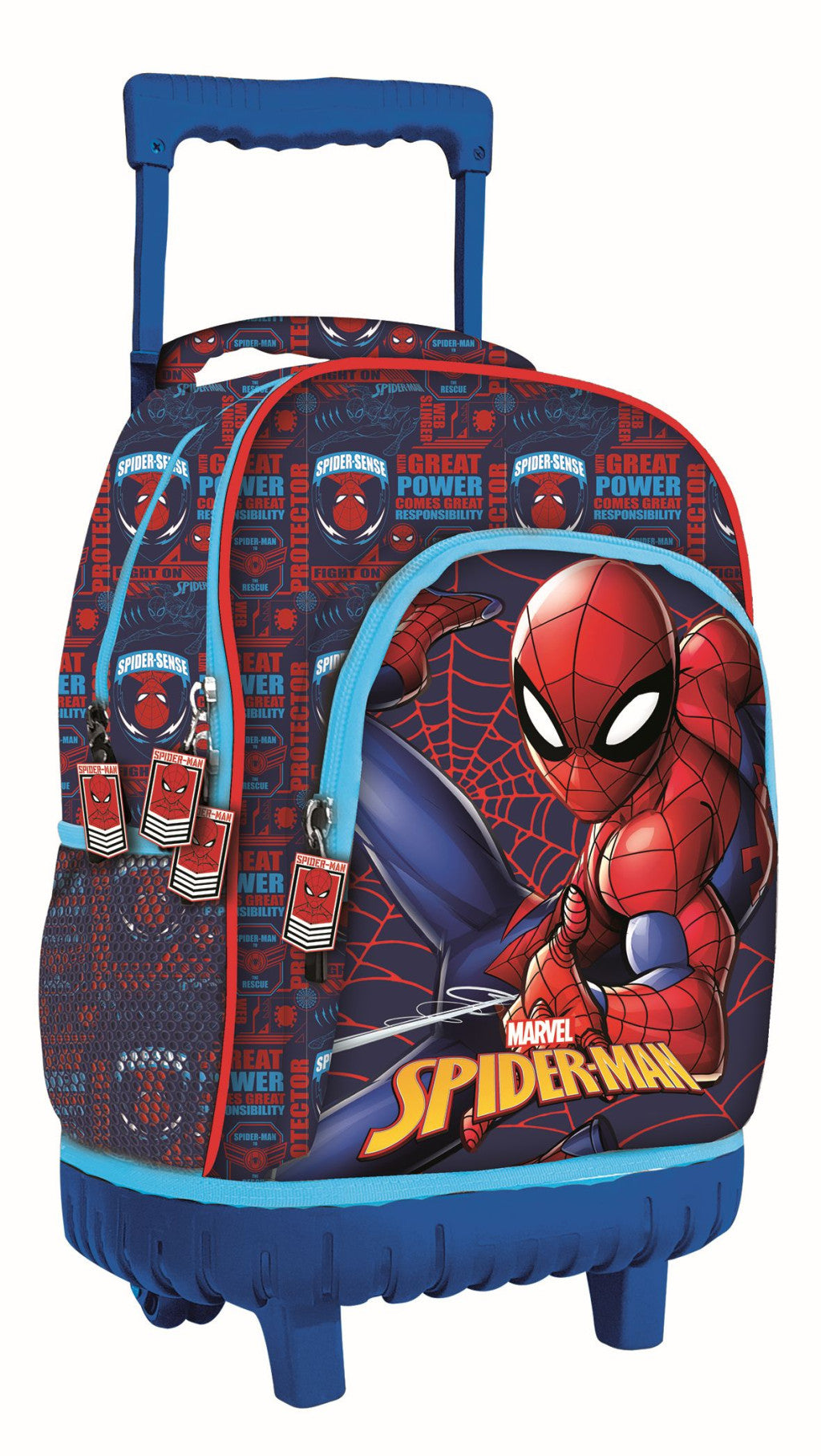 Spiderman Great Power Premium rollender Schulrucksack, Tasche 44 cm