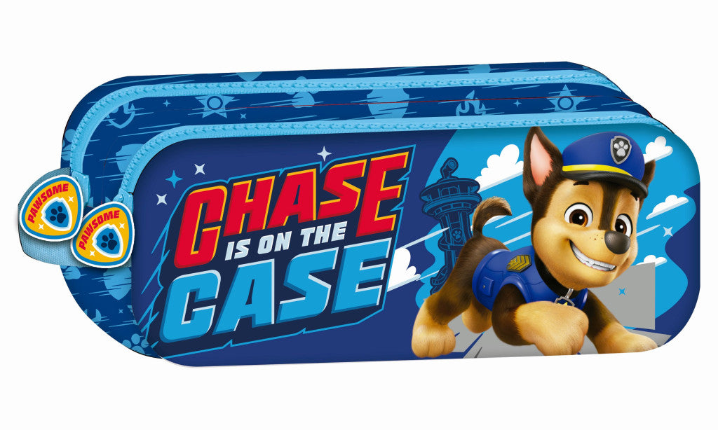 Paw Patrol Chase is on the Case Federmäppchen mit 2 Fächern, 23 cm