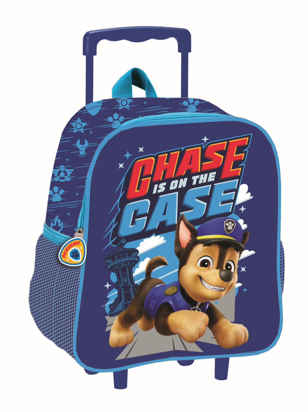 Paw Patrol Chase is on the Case rollbarer Kindergarten-3D-Rucksack, Tasche 32 cm