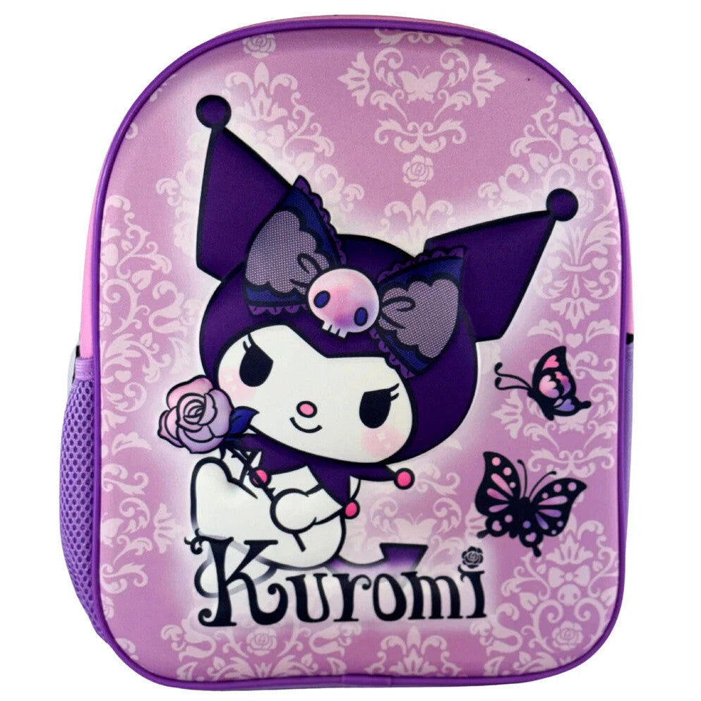 Hello Kitty Kuromi Purple 3D Rucksack, Tasche 30 cm