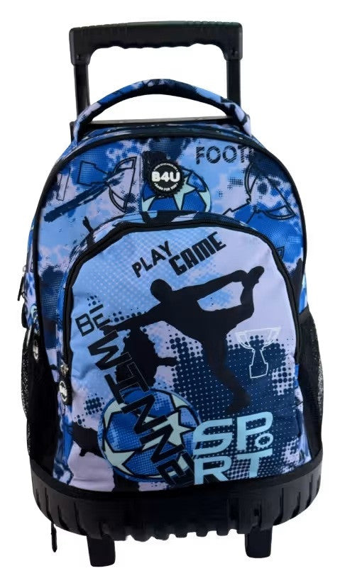 Fußball Be Winner Premium rollender Schulranzen, Tasche 44 cm