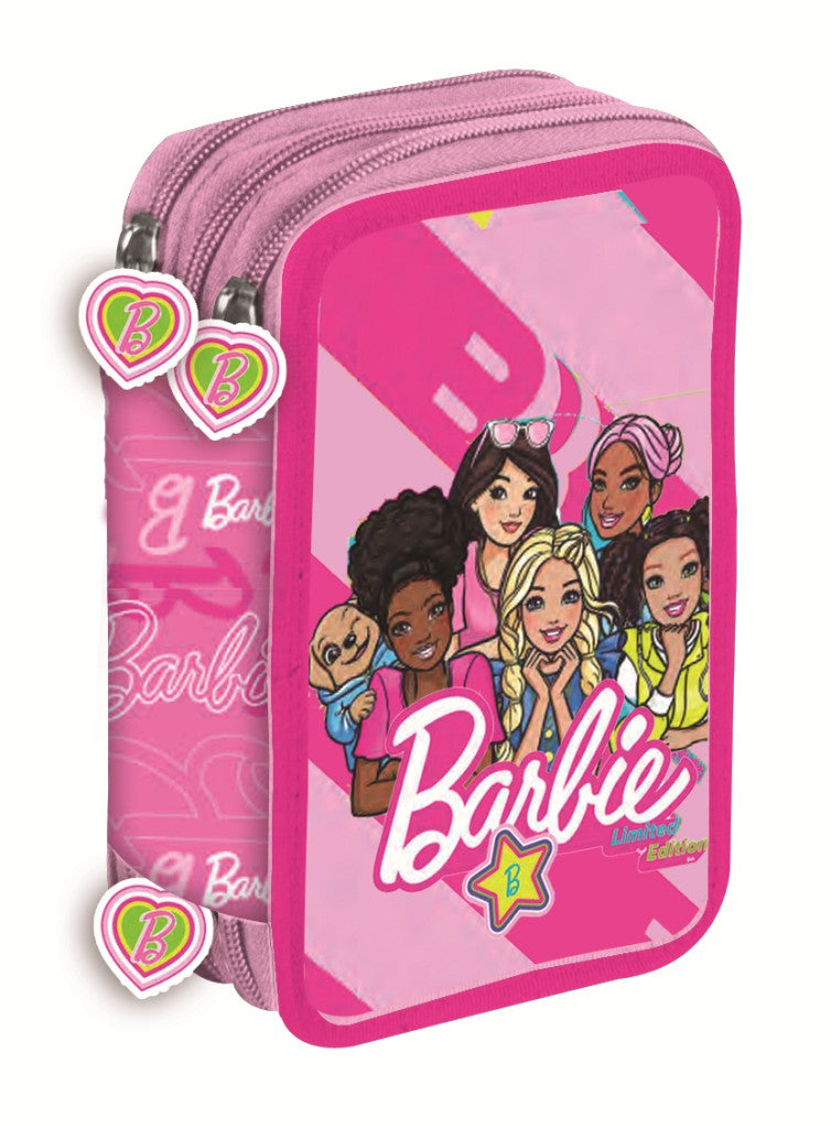 Barbie Dream Squad 3-stöckiges gefülltes Federmäppchen Giotto