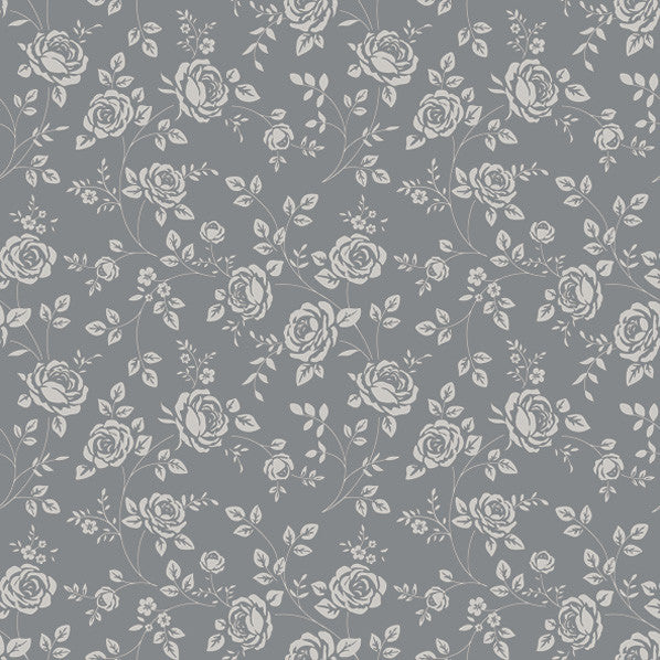 Rose Little Silver Serviette 20 Stück 33x33 cm