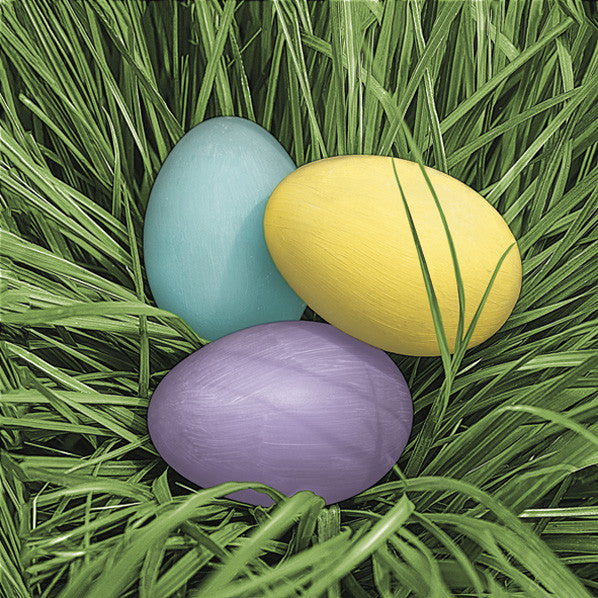 Ostern Pastel Eggs in Grass Serviette 20 Stk 33x33 cm