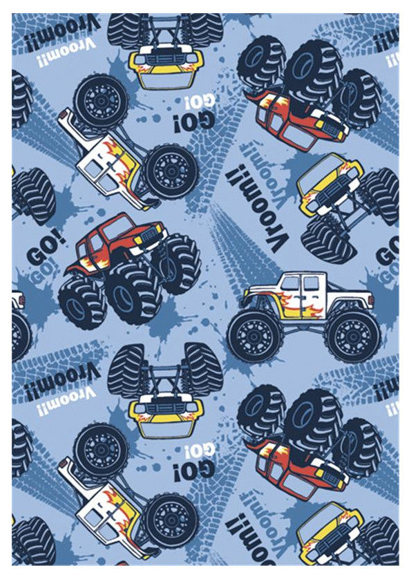 Fahrzeug Monster Truck A4 Gummibandmappe