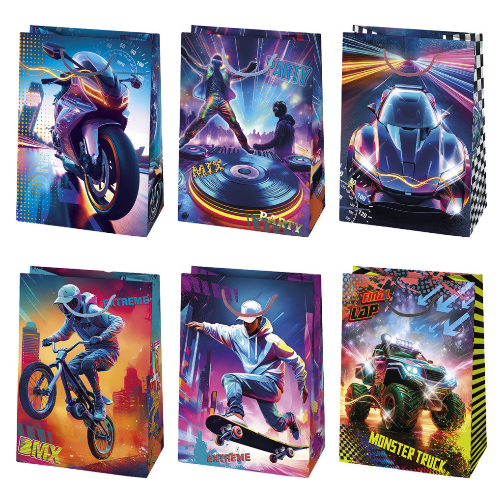 Fahrzeug Extreme Sport-Papier-Geschenktasche, Geschenktasche 23x32x11 cm