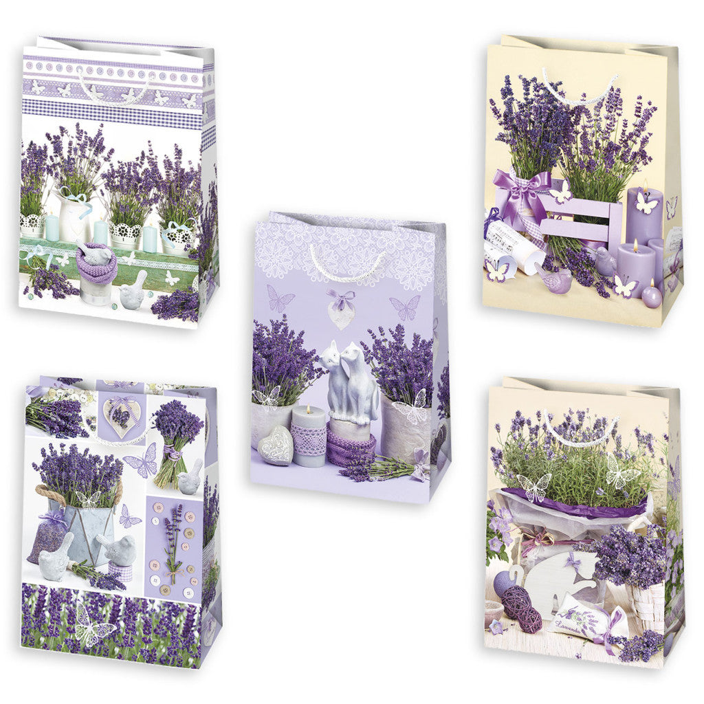 Farbe Butterfly Lavendel Papiergeschenktasche 29x40x12 cm