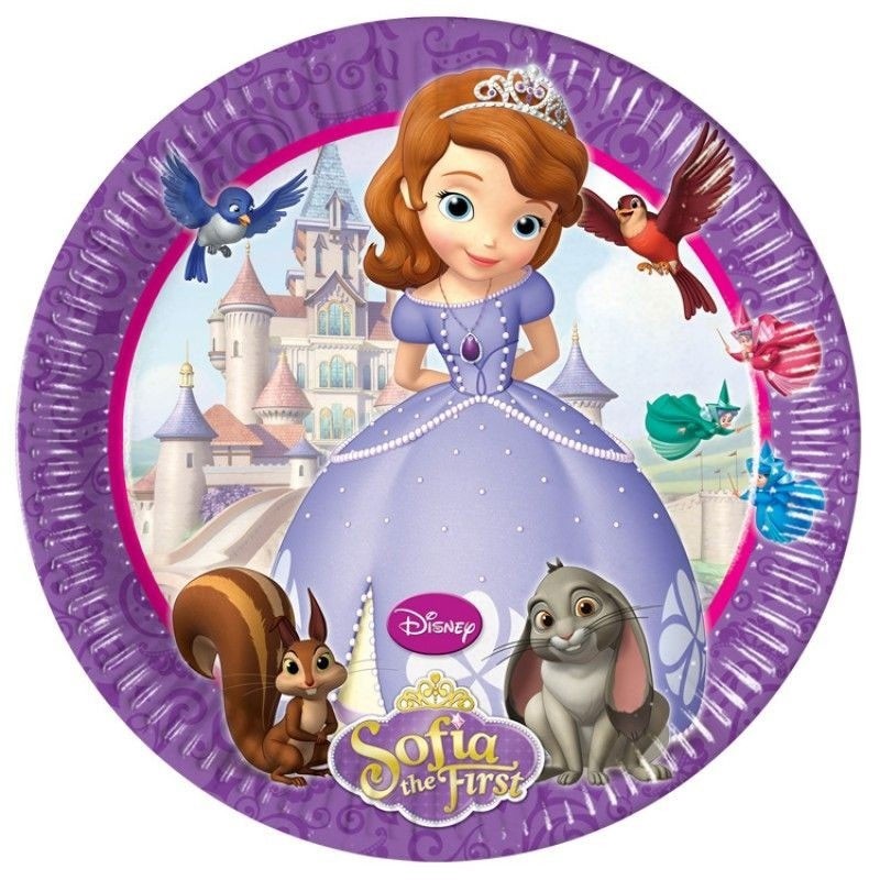 Disney Sofia Friends Papierteller 8 Stk 23 cm