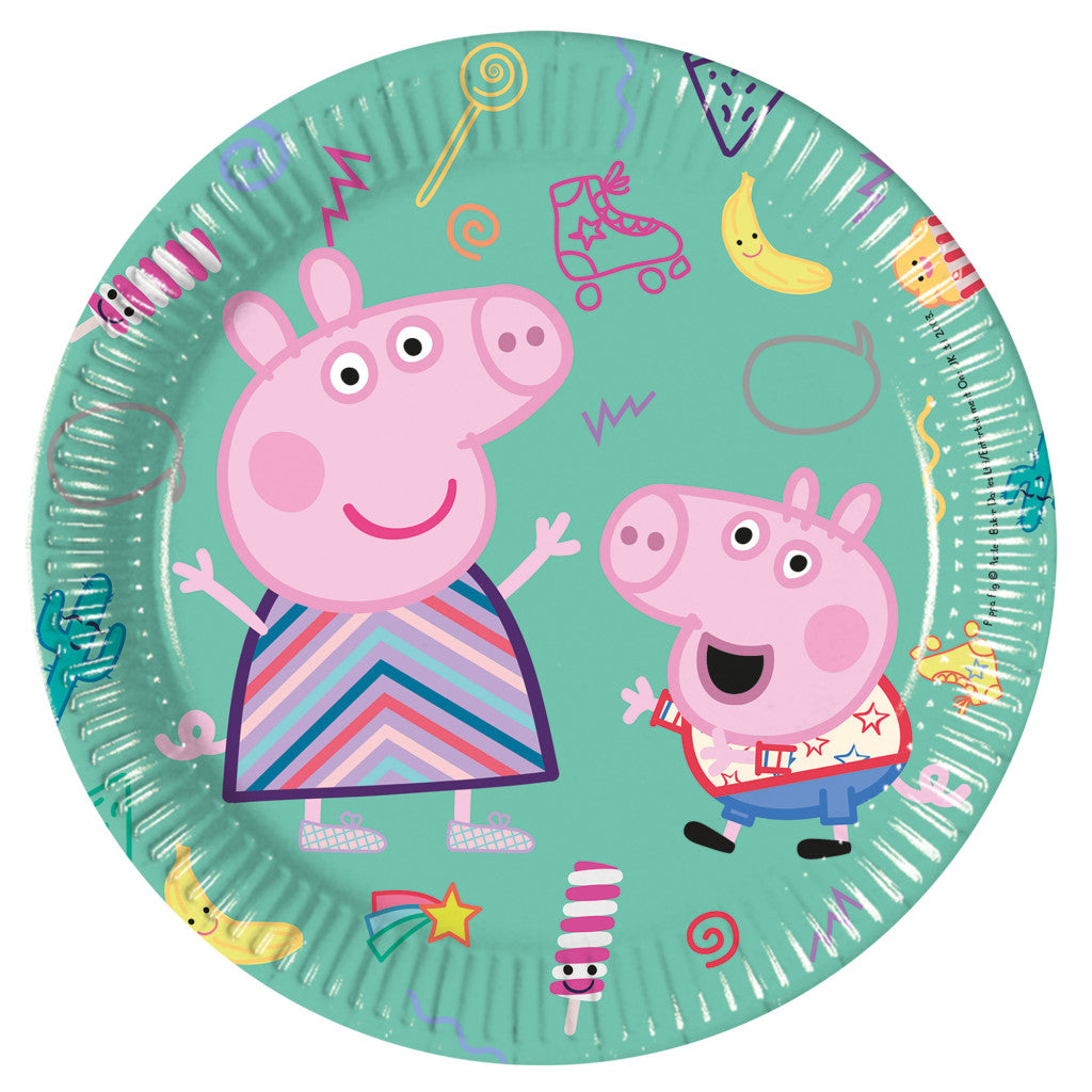 Peppa Wutz Messy Play Pappteller 8 Stück 20 cm FSC