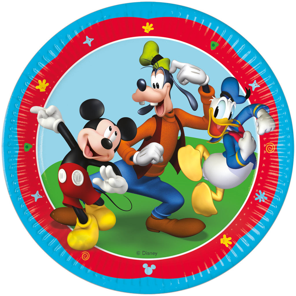 Disney Mickey Rock the House Papierteller 8 Stk 23 cm FSC