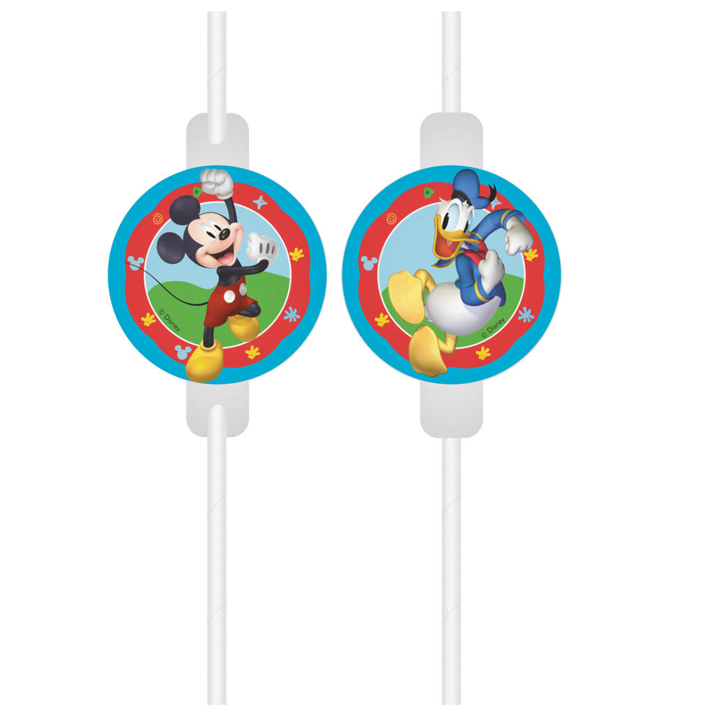Disney Mickey Rock the House Papierstrohhalm, 4-tlg. Set FSC