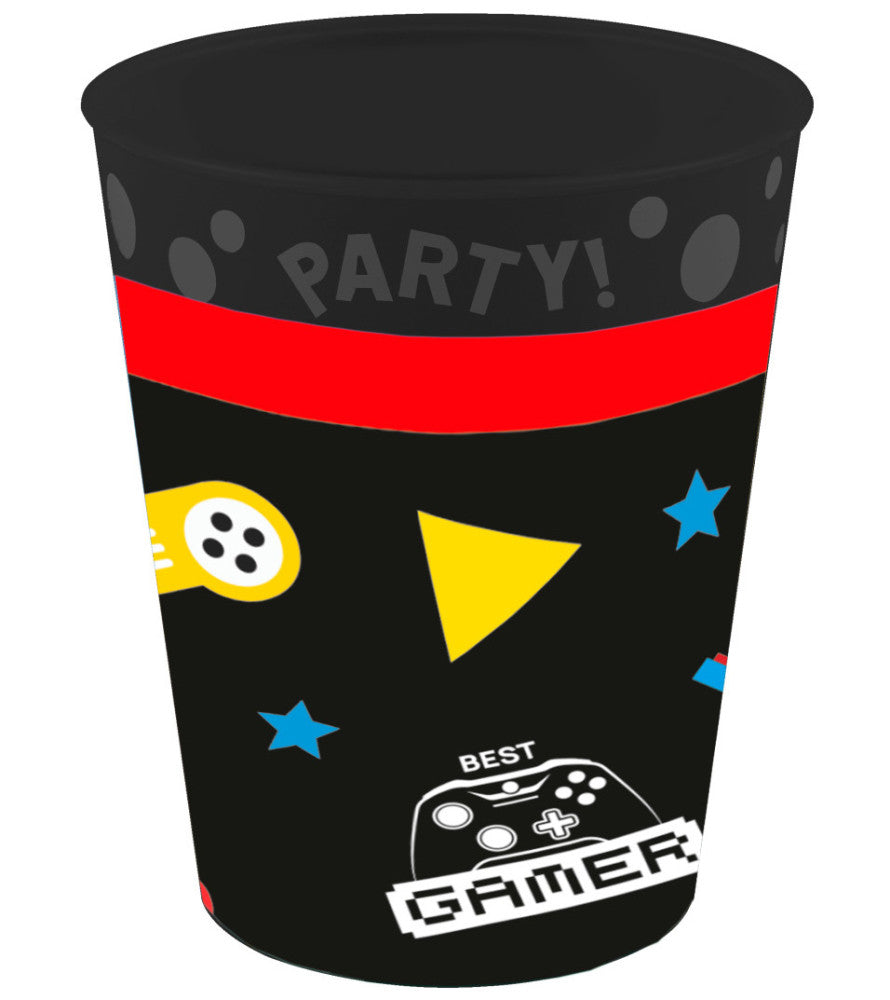 Gamer Gaming Party Mikro-Premium-Kunststoffbecher 250 ml