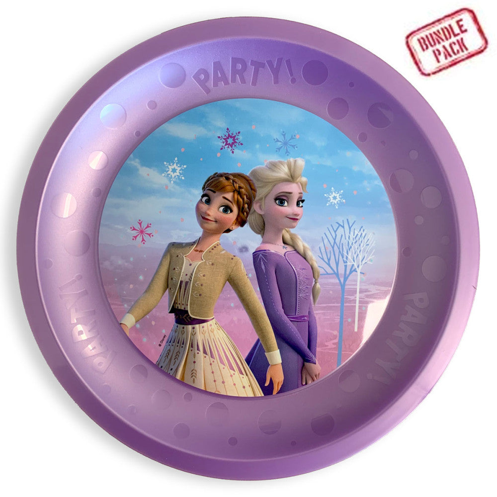 Disney Eiskönigin Wind Mikro Premium Kunststoffteller Set mit 4 Stück 21 cm