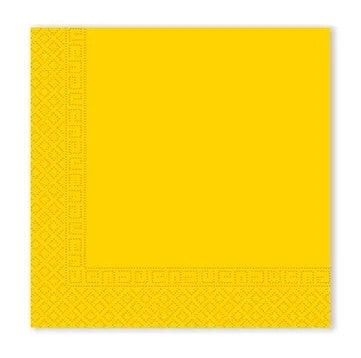 Farbe Unicolour Gelbe Serviette 20 Stk 33x33 cm FSC