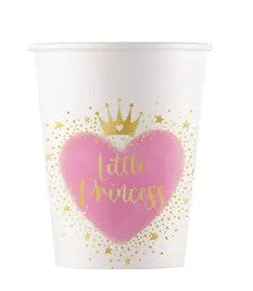 Prinzessin Little Princess Papierbecher 8 Stk 200 ml FSC