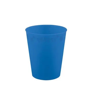 Party Bright Blue Blaues Micro Premium Kunststoffbecher 250 ml