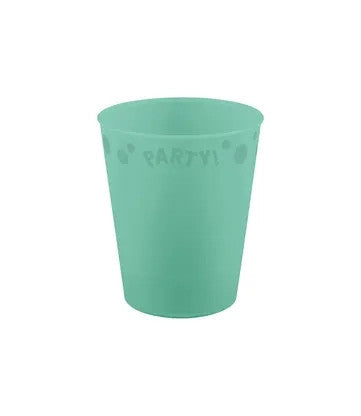 Party Pastel Mint Grüner Mikro-Premium-Kunststoffbecher 250 ml