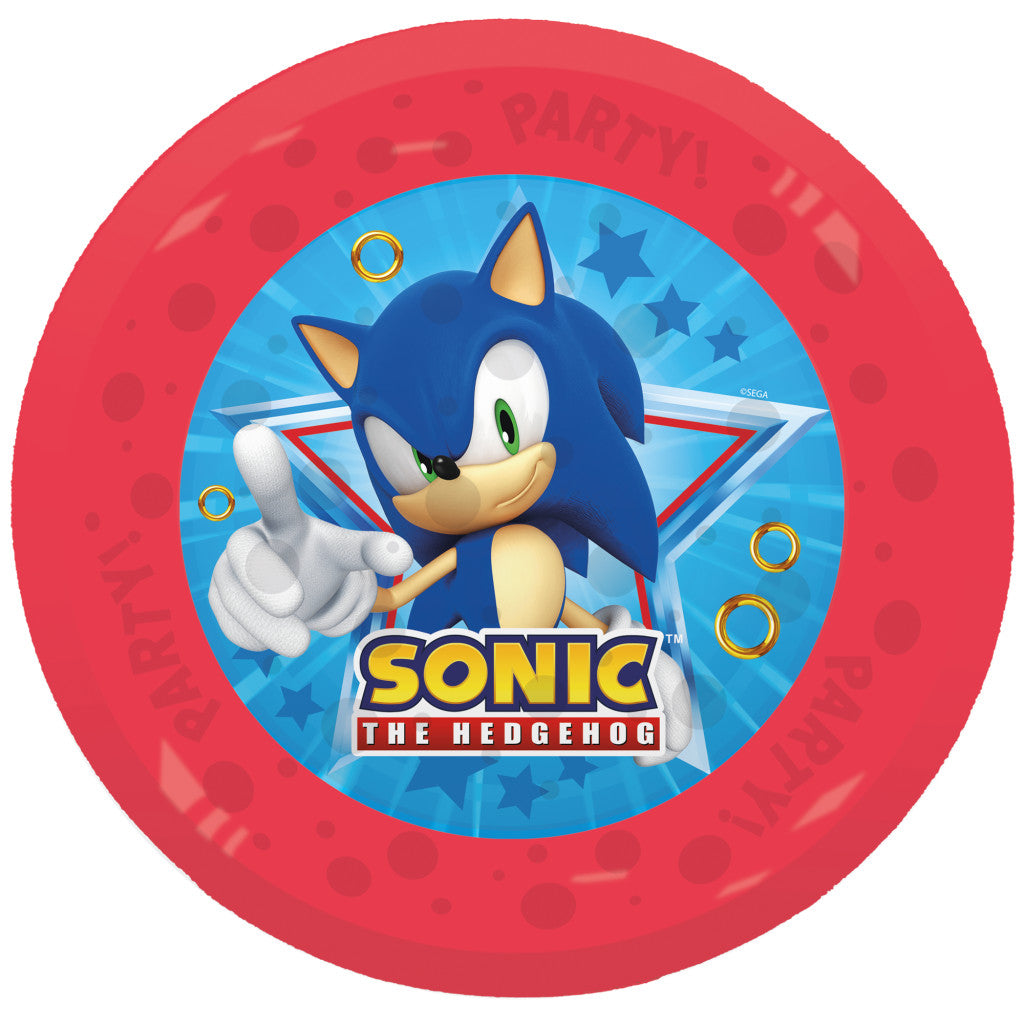 Sonic the Hedgehog Sega Micro Premium Kunststoffflachteller 4er Set 21 cm
