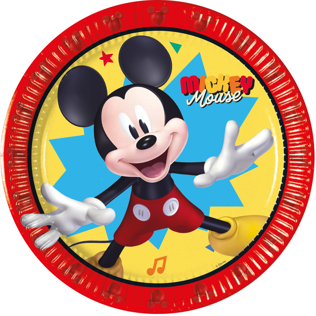 Disney Mickey Jump Into Fun Papierteller 8 Stk 20 cm FSC