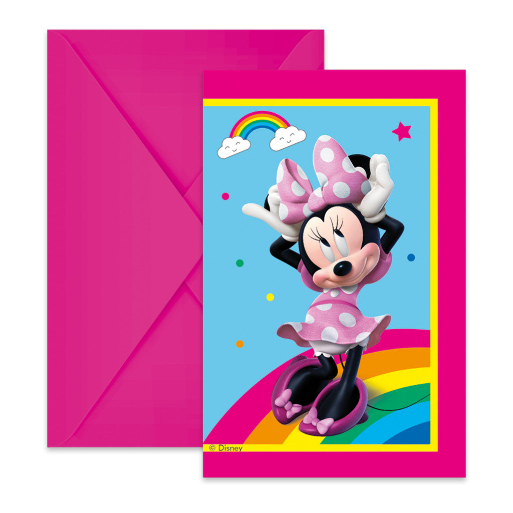 Disney Minnie Makes Me Smile Party-Einladung 6er Set FSC