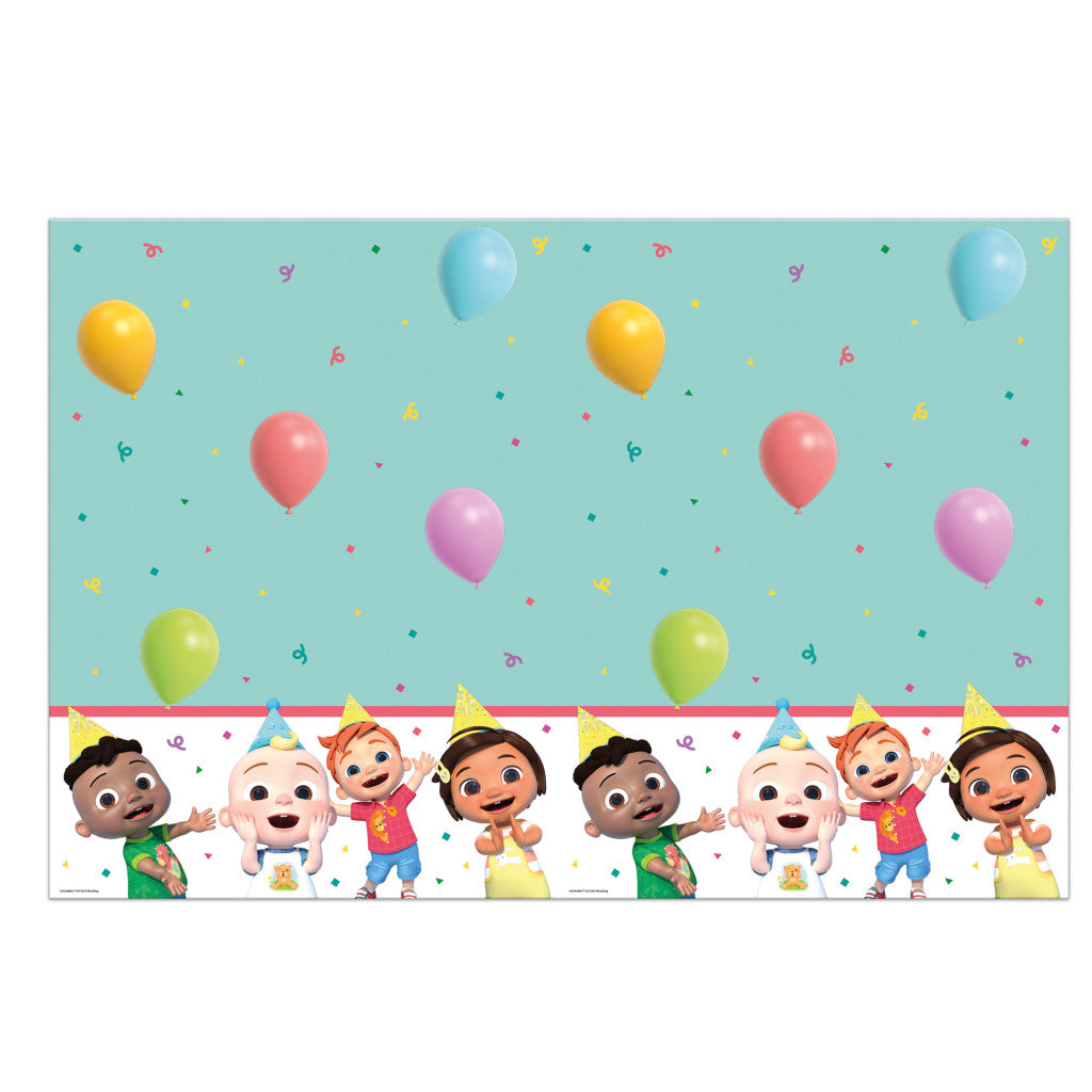 Cocomelon Birthday Kunststoff-Tischdecke 120x180 cm