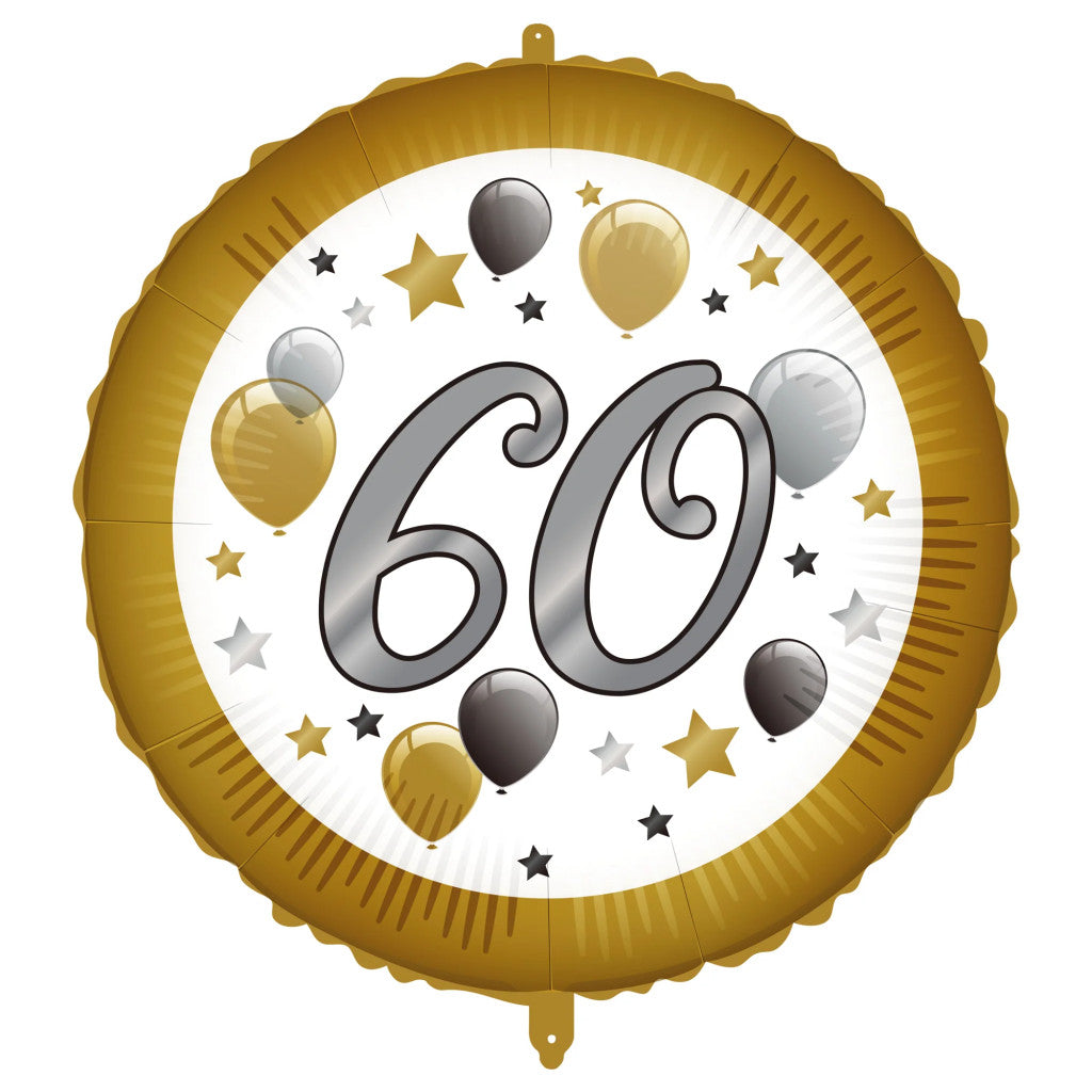 Geburtstag Milestone Happy Birthday 60 Folienballon 46 cm