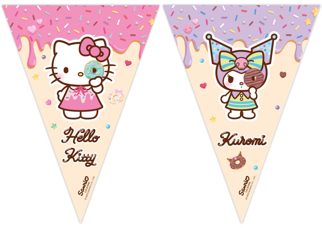 Hello Kitty Kuromi Wimpelkette FSC 2,3 m
